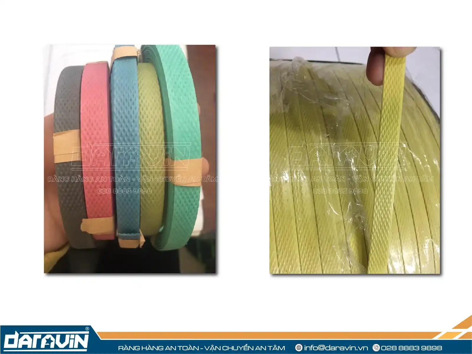 Dây đai nhựa PET là loại dây được làm từ nguyên liệu 100% Polyester Dây đai nhựa PET là loại dây được làm từ nguyên liệu 100% Polyester